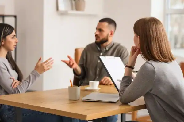 Image of couple access free mediation using family mediation voucher scheme Lancaster